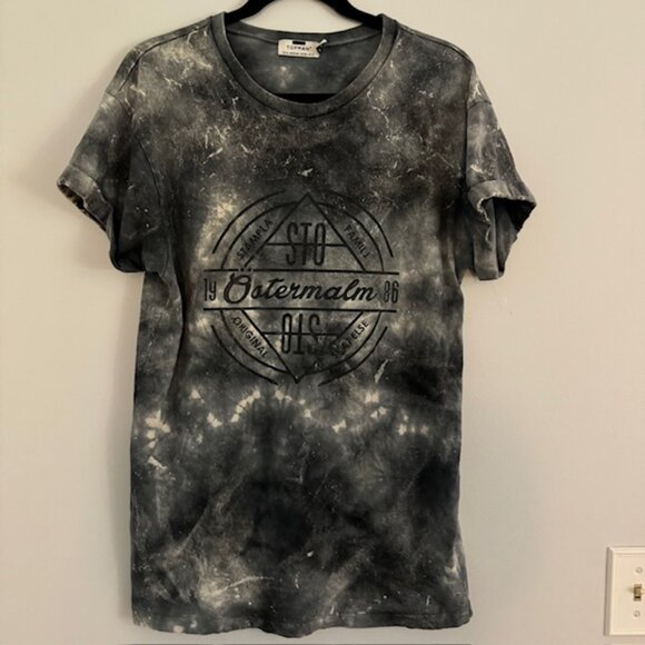 TOPMAN Bleach Wash Men's T-Shirt Size Medium - Picture 1 of 5